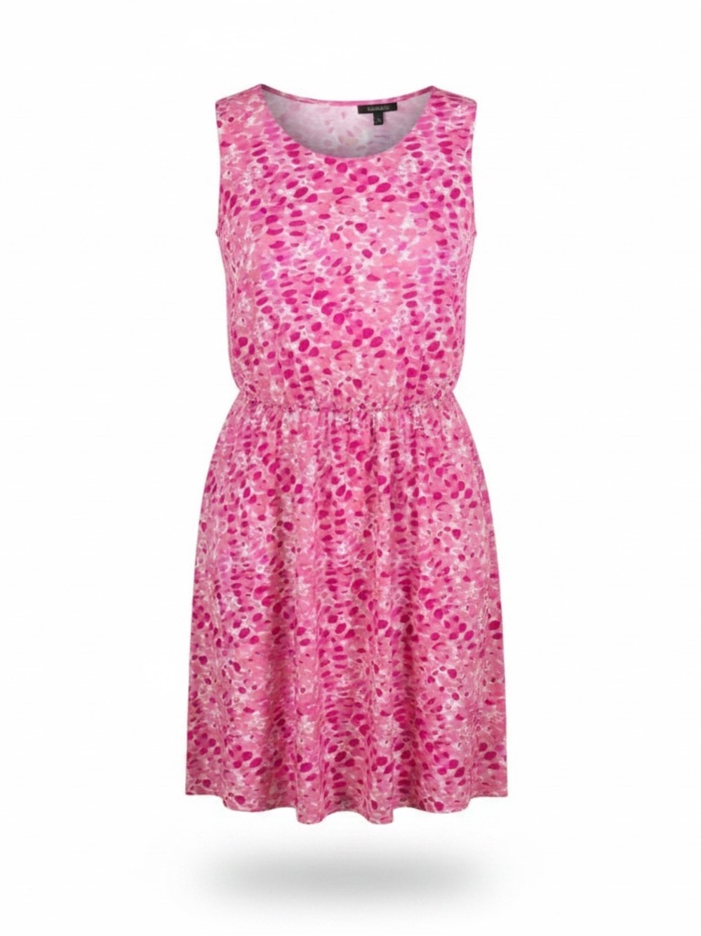 Salon Studio XXP pink pattern blouson sleeveless‎ full skirt dress